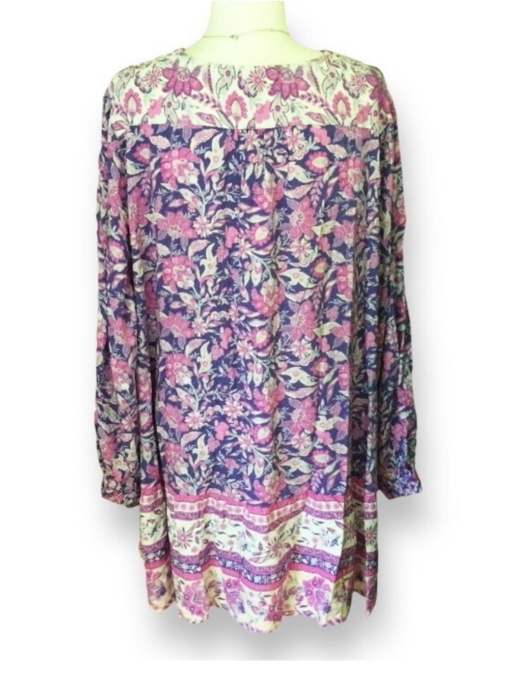 AVEOLOGY Boho Floral Tunic Dress / Tunic Top – Plus 3X/4X – NWT - Picture 9 of 15